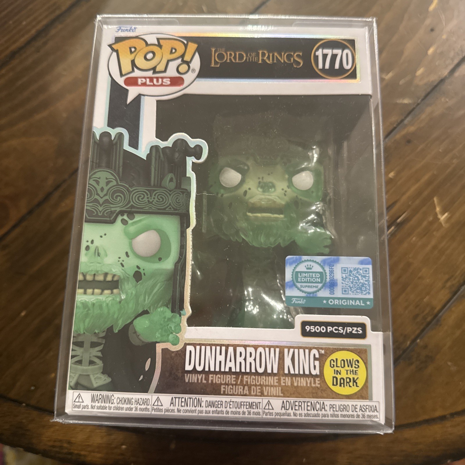 Funko Pop Plus Supreme DUNHARROW King LE 9500 Glows in the Dark LOTR -NEW SEALED