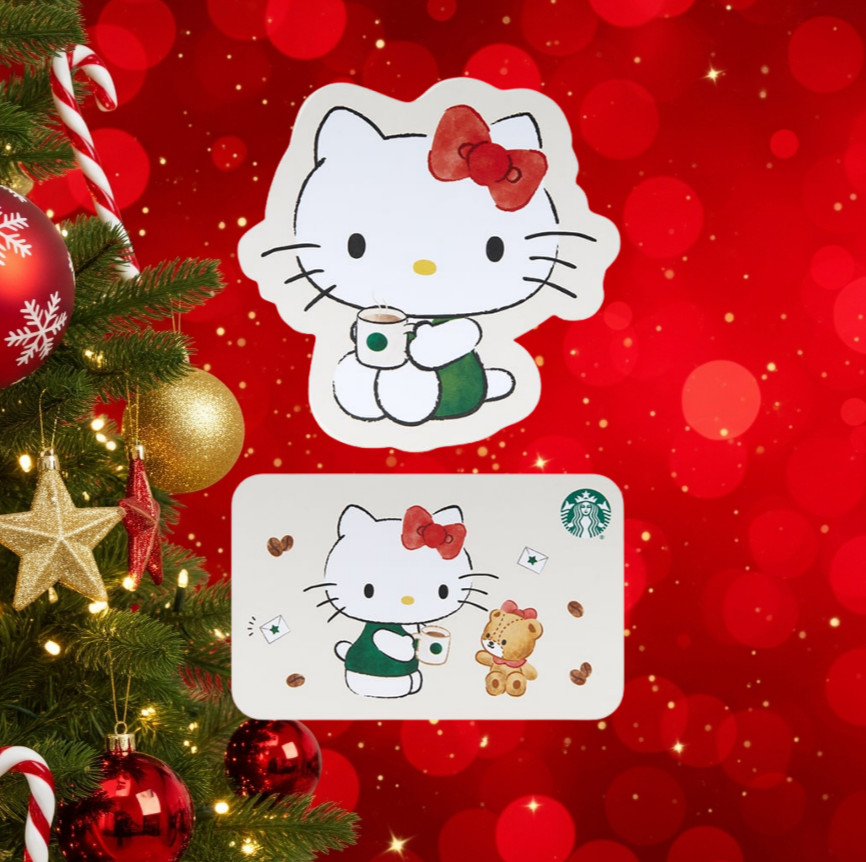 2 NEW Starbucks Hello Kitty Gift Cards - Released 11/6/25 - Set of 2 unloaded