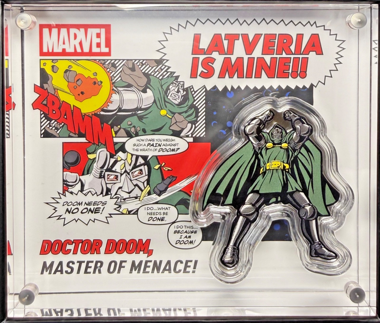 SDCC 2026 Agoro Dr Doom Exclusive 1/2 Oz Fine Silver Coin Mintage LE/900 Marvel