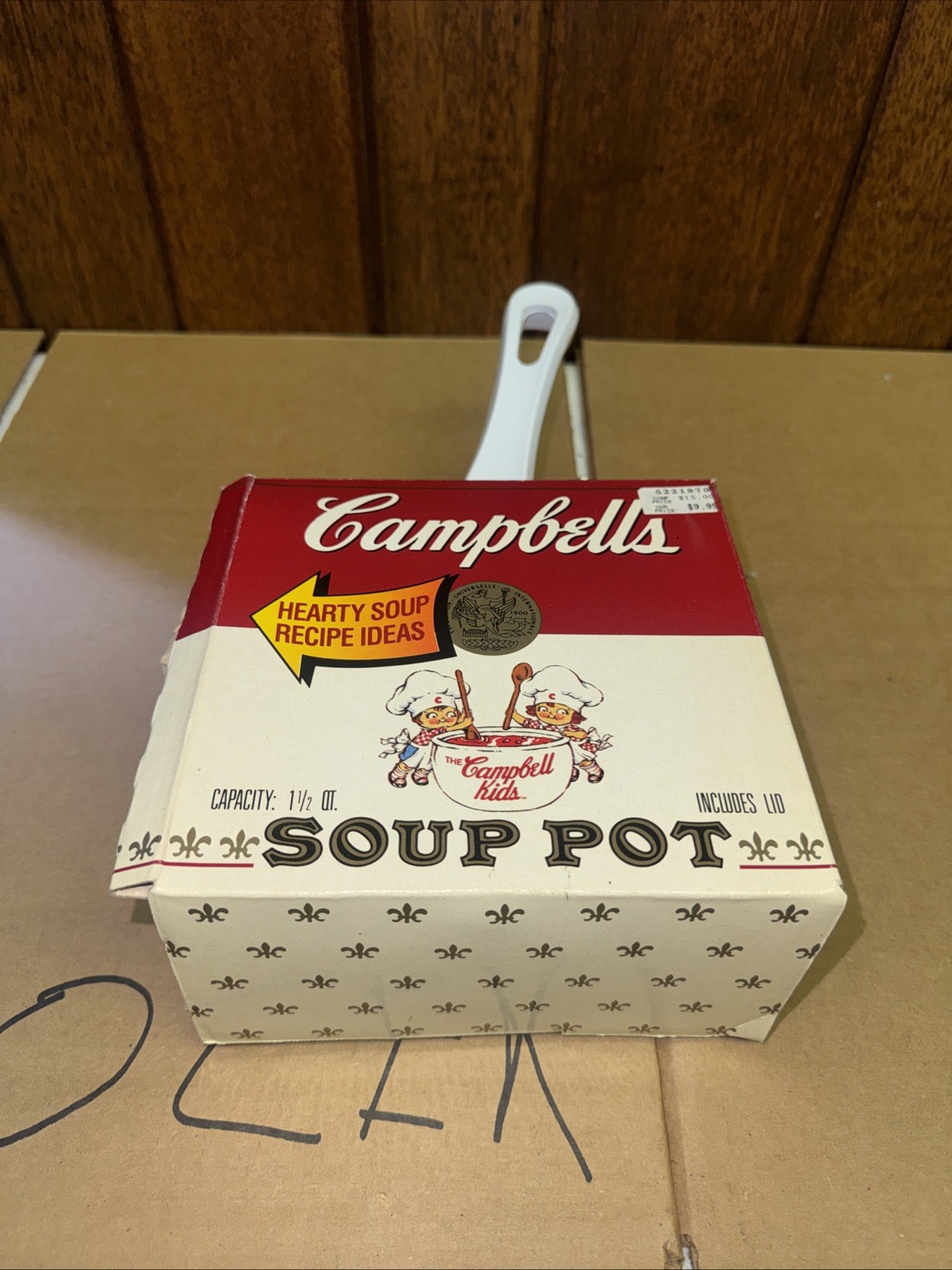 NIB VINTAGE Campbell Kids Ceramic Soup Pot w/Lid 1.5 QT Westwood/Gibson 1992