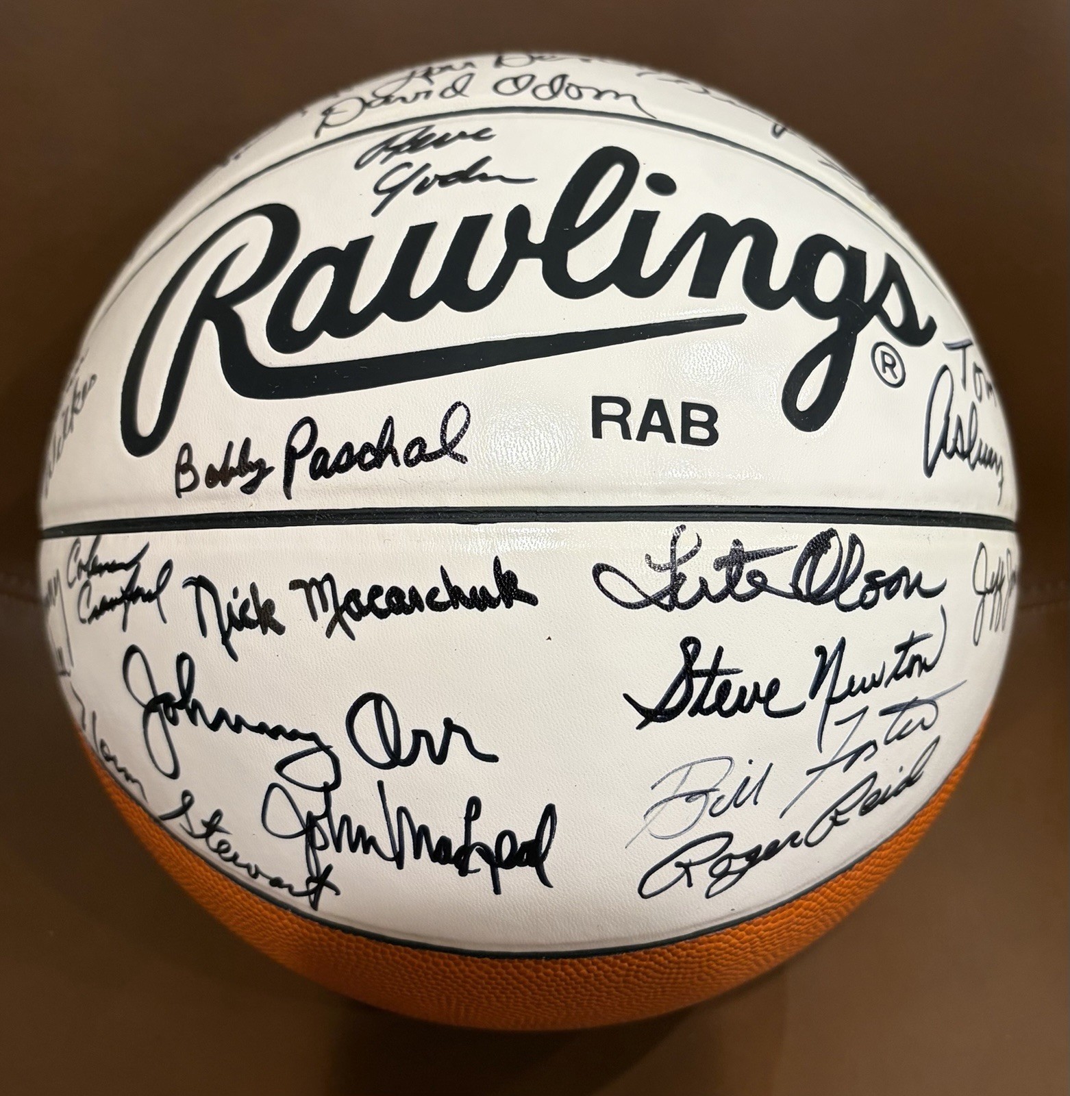 Rawlings 1990’s Basketball With Authentic Signatures Of D1 NCAA Coaches