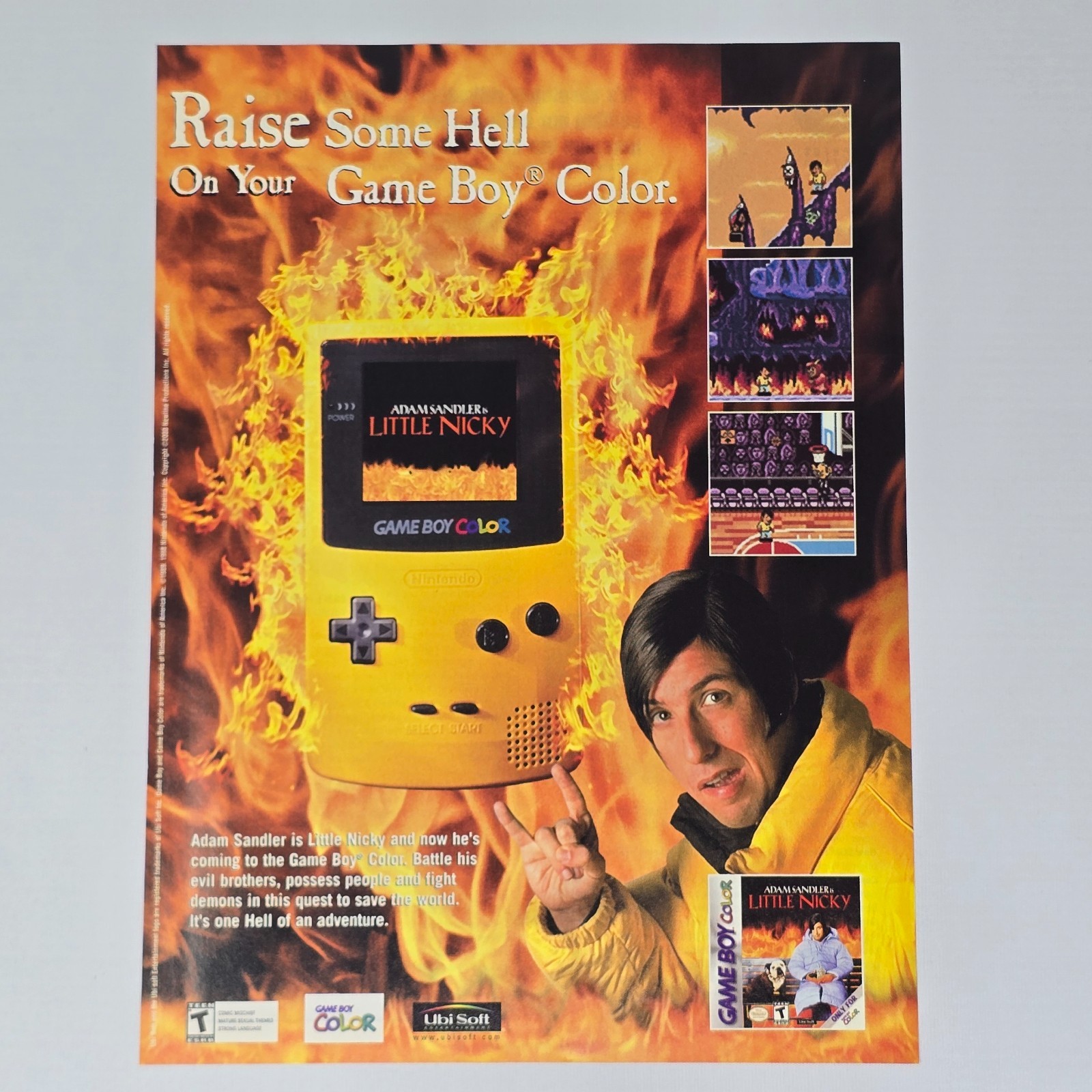 Little Nicky Game Boy Color Authentic Magazine Ad