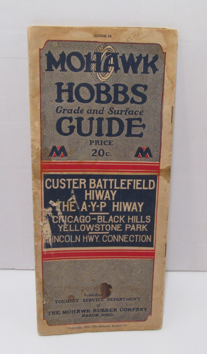 Vintage 1927 Mohawk Hobbs Grade and Surface Guide Custer Battlefield Brochure