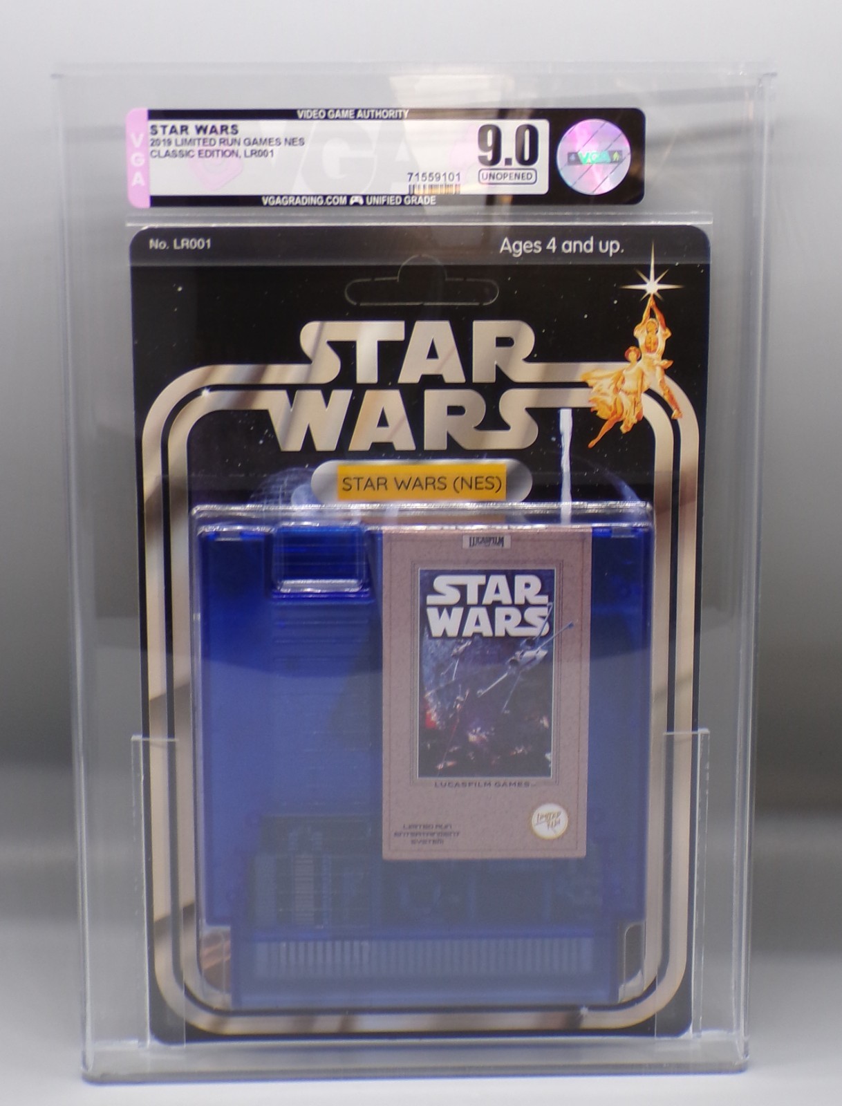 VGA 9.0 Limited Run Games STAR WARS Nintendo NES Sealed KENNER homage ANH 2019 