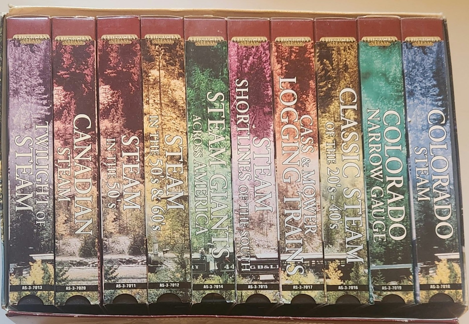 American Steam The Ultimate Rail Experience A Vanishing Era Trains (Set-10 VHS )