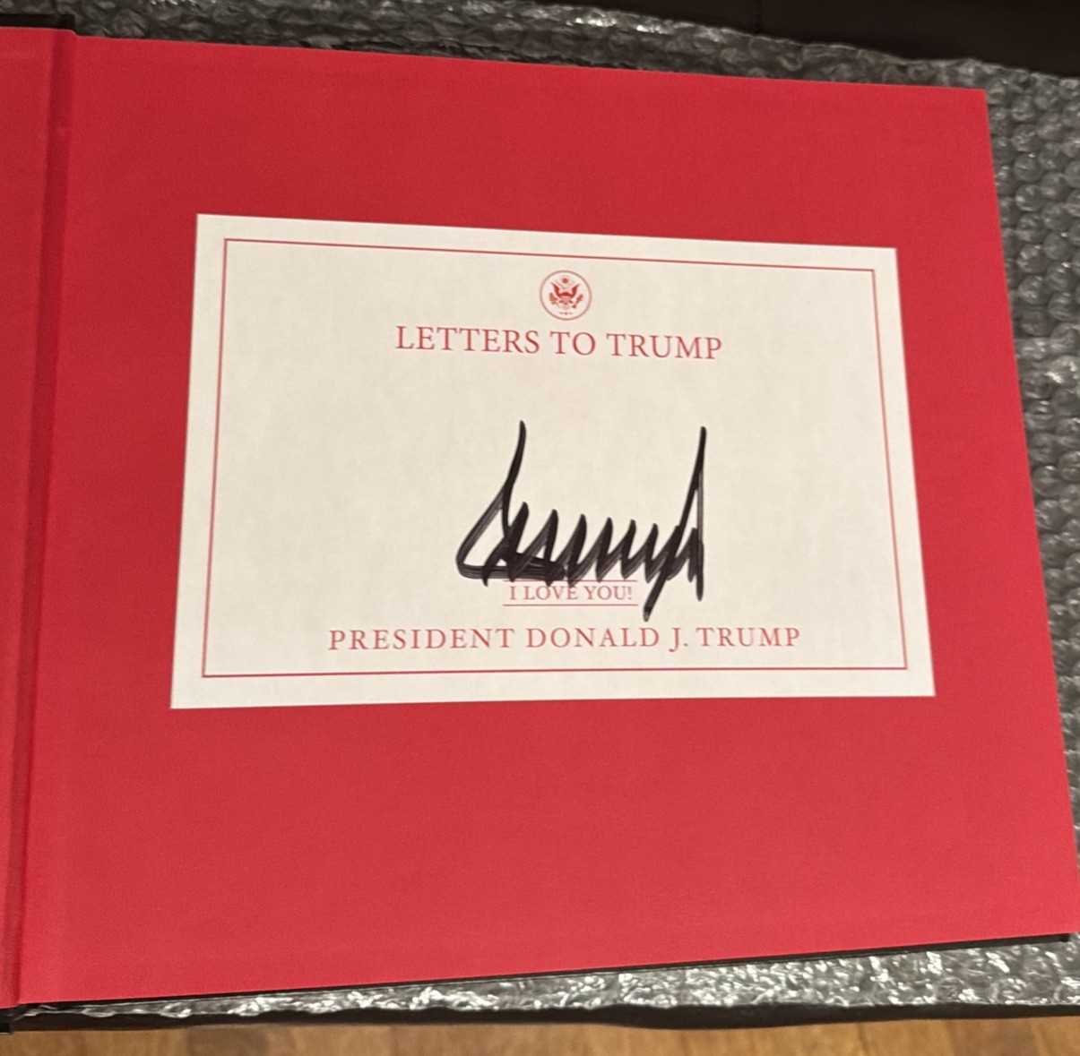 Letters to Trump by Donald J. Trump Signed Winning Team Publishing Book