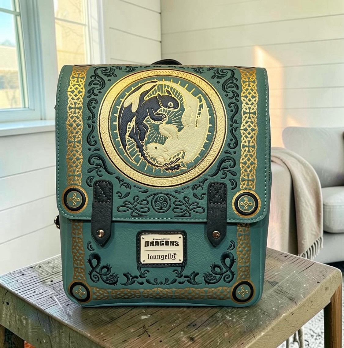 Loungefly How to Train Your Dragon Toothless & Light Fury Mini Backpack
