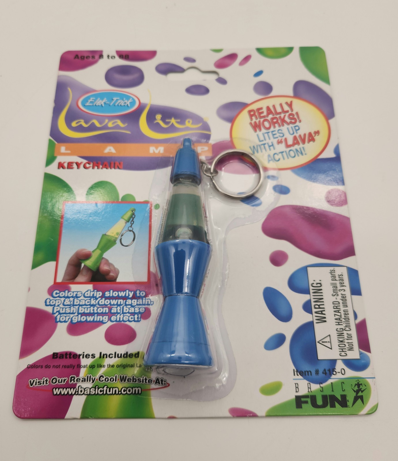 1990s Basic Fun Lava Lite Lamp Keychain