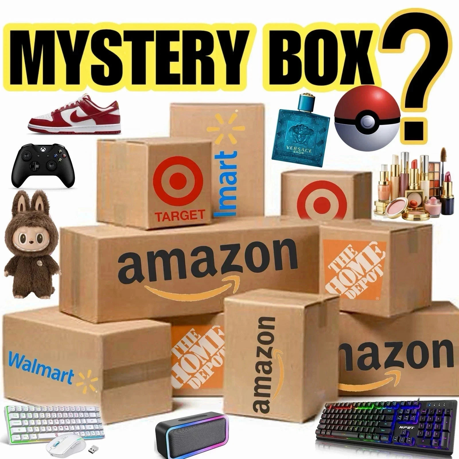 Surprise Value Box, Mega Value Wholesale Inventory, Mixed Liquidation, Large Box
