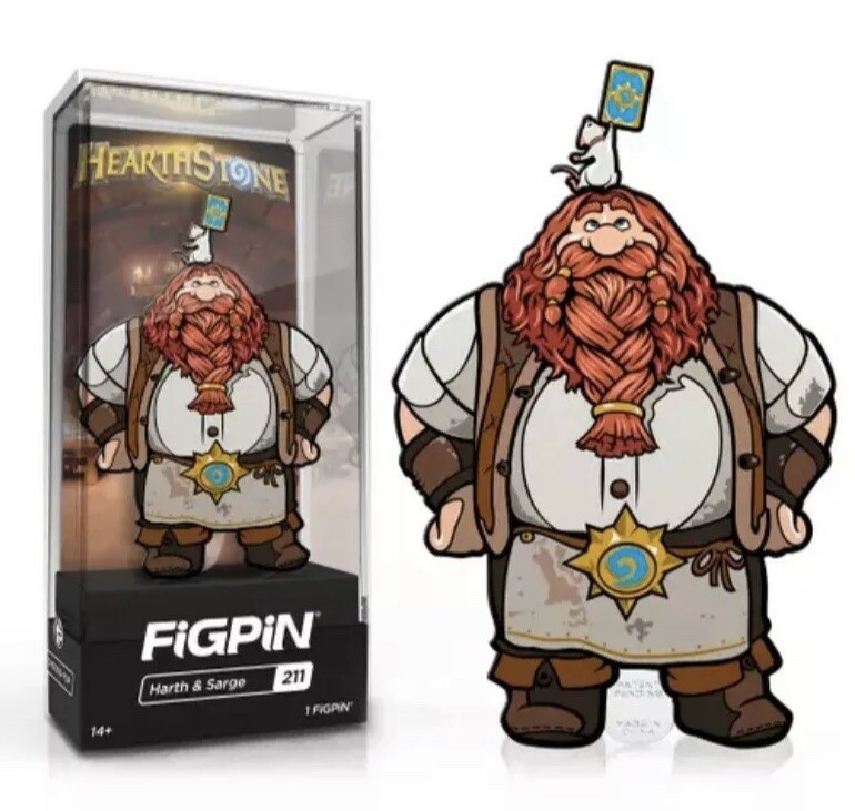 FiGPiN Hearthstone - Harth & Sarge 211 Blizzard Blizzcon Variant 1st Edition NEW