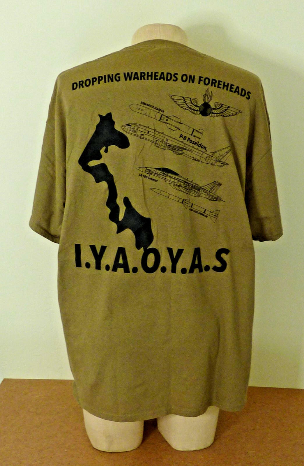 NAVAL AIR STATION WHIDBEY ISLAND AVIATION ORDNANCE “IYAOYAS” T-SHIRT LARGE