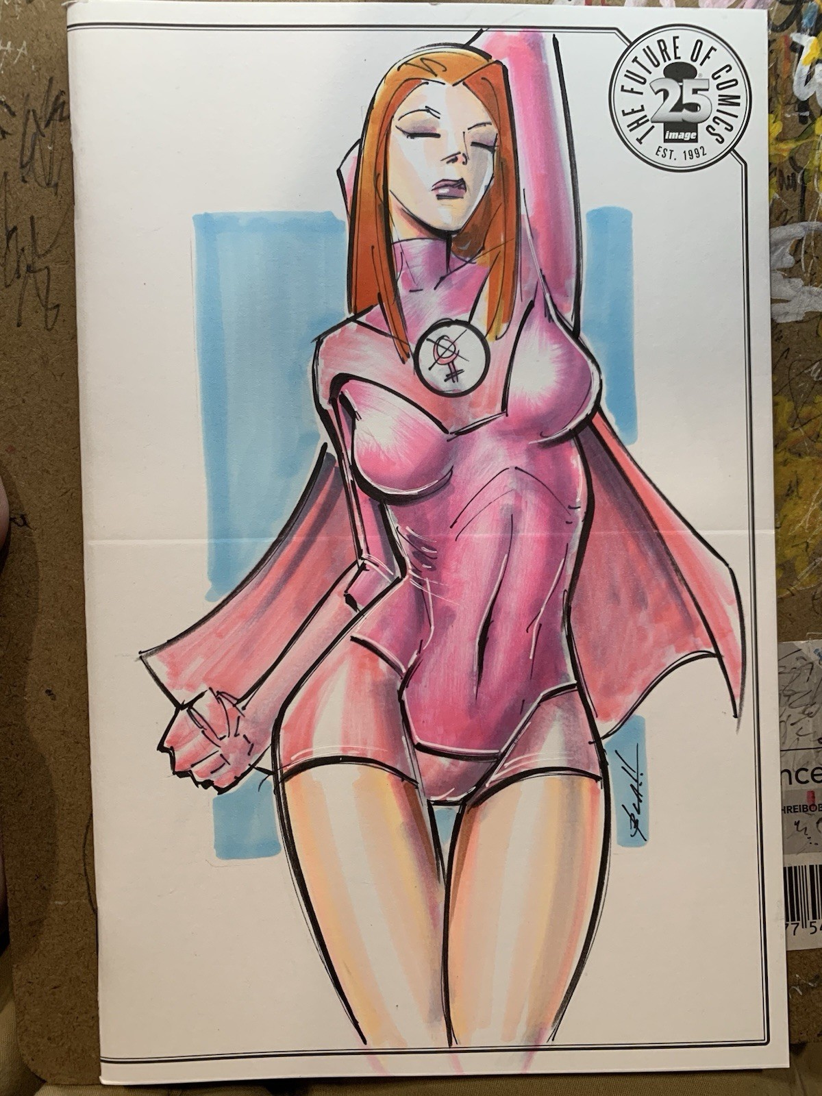 The Future Of Comics Image 25 Atom Eve Original Sketch Cover Variant