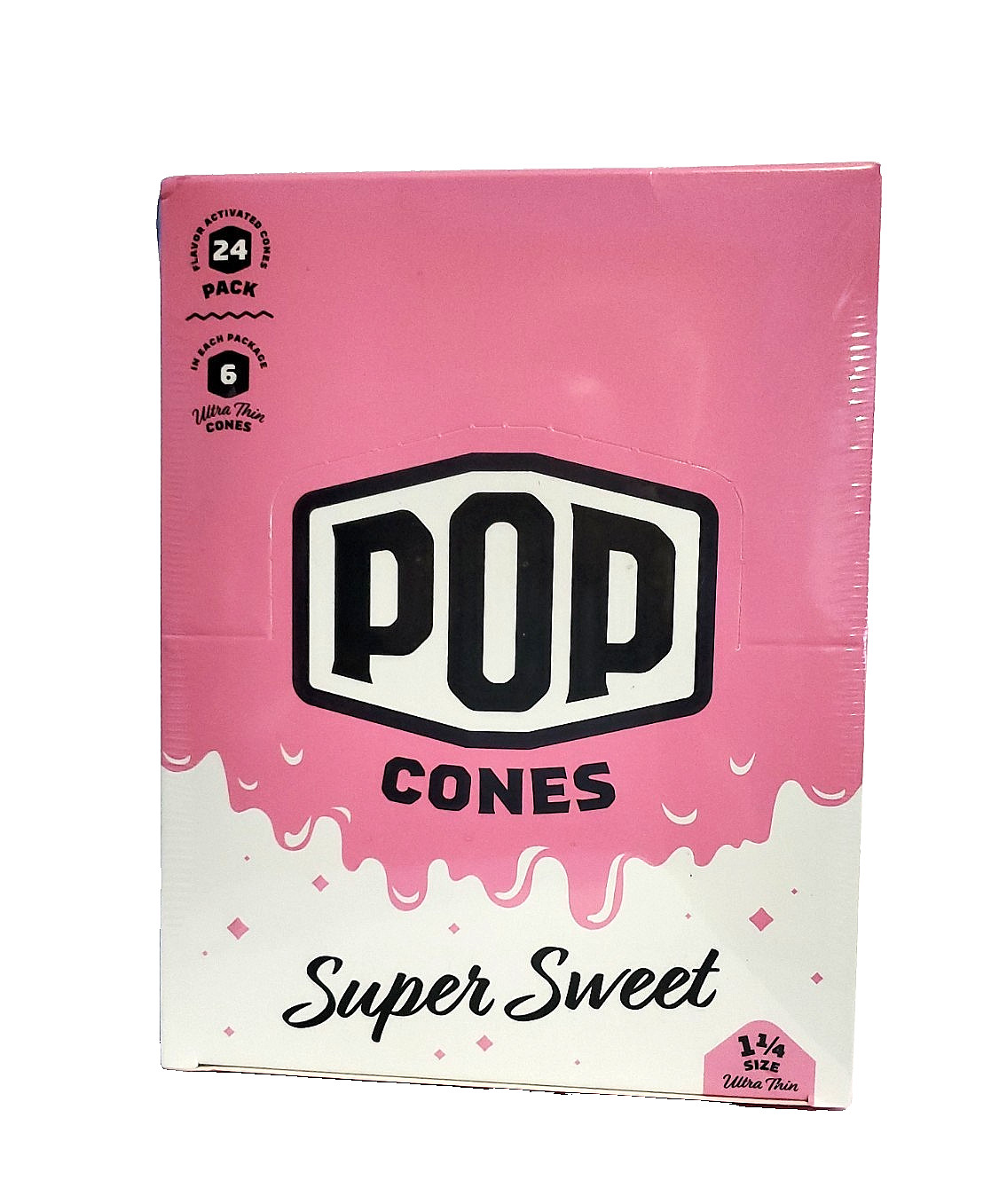POP Cones Super Sweet 1-1/4 Size 24 Packs Of 6 Ultra Thin