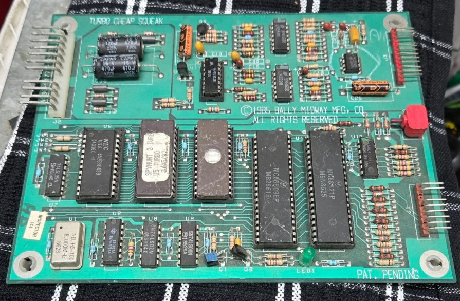 Bally Midway Spy Hunter II 2 Turbo Cheap Squeak  pcb, A080-91779-BOOO works