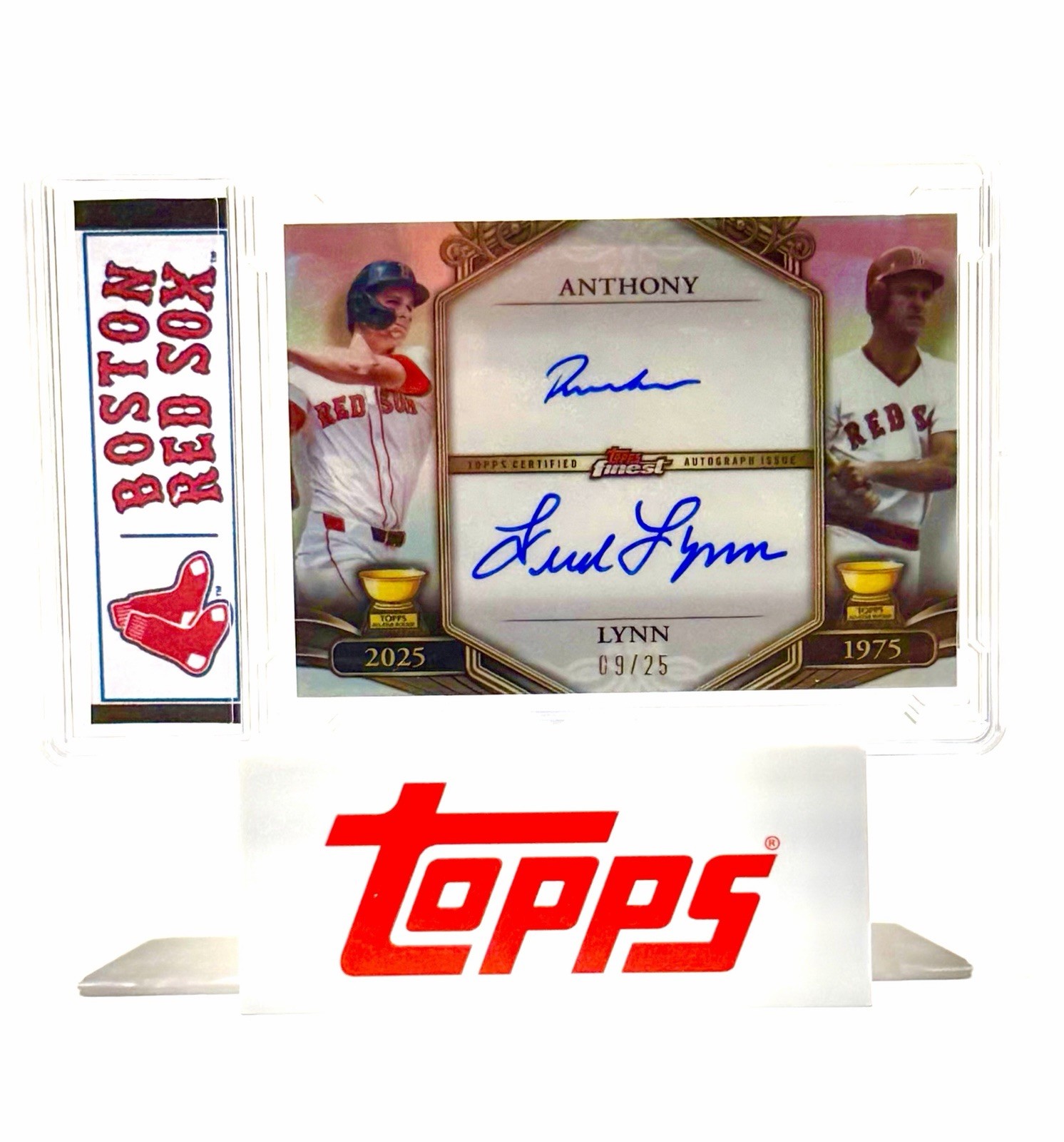 Topps 2026 Finest Dual Rookie Cup Anniversary Cars DRCA-AL /25 Red Sox