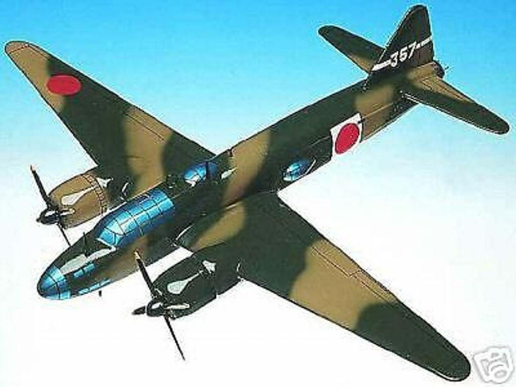 G4-M3 Mitsubishi Betty G4M3 Airplane Desk Wood Model Big New