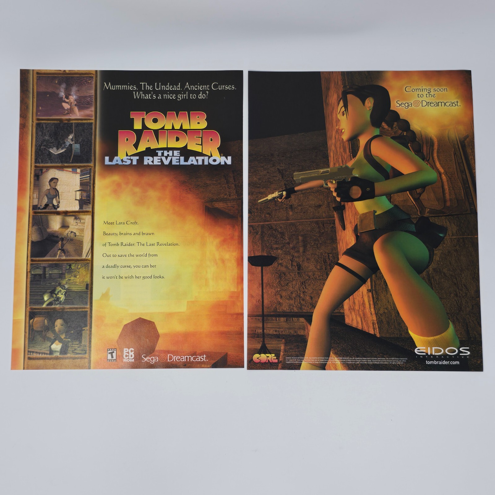 Tomb Raider The Last Revelation Dreamcast PC Coming To Print Ad/Poster Promo Art