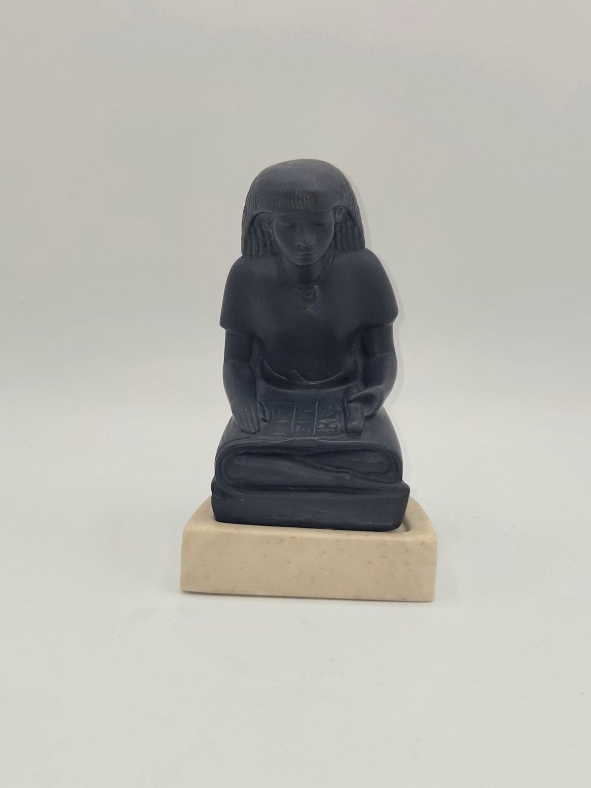 Alva Museum Replicas Egyptian Seated Scribe Louvre Sculpture 1955 6\