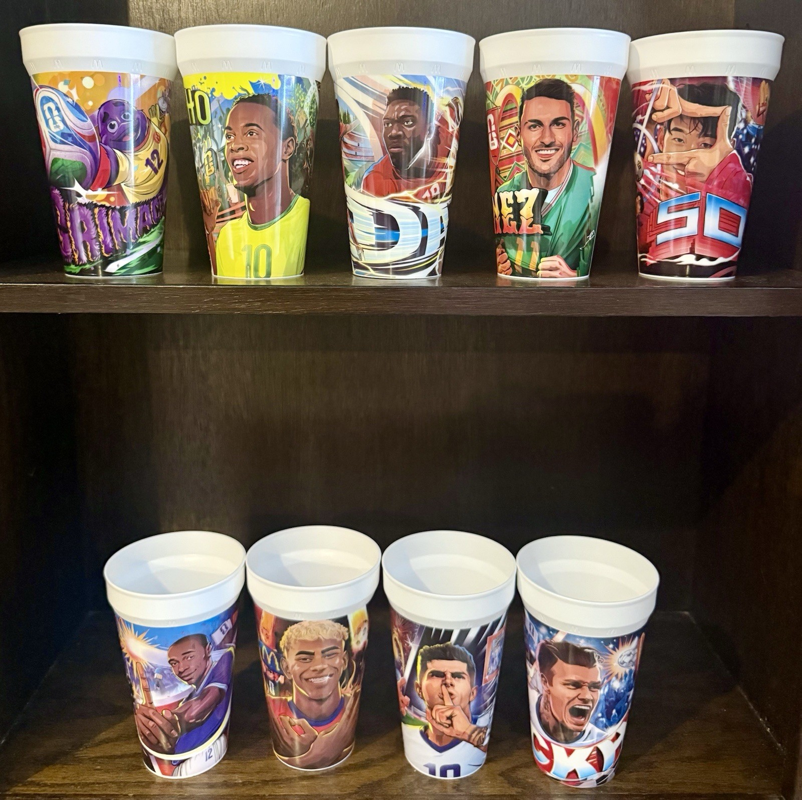 2026 McDonald’s FIFA World Cup - Complete Set of 9 Collectible Cups Soccer Stars