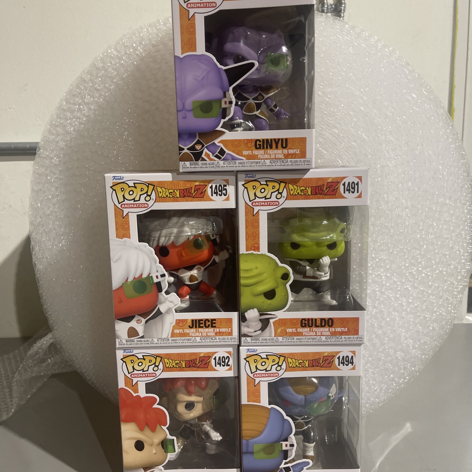 Funko Pop Dragon Ball Z - Ginyu Force COMPLETE LOT of 5 - 2023 Funko DBZ