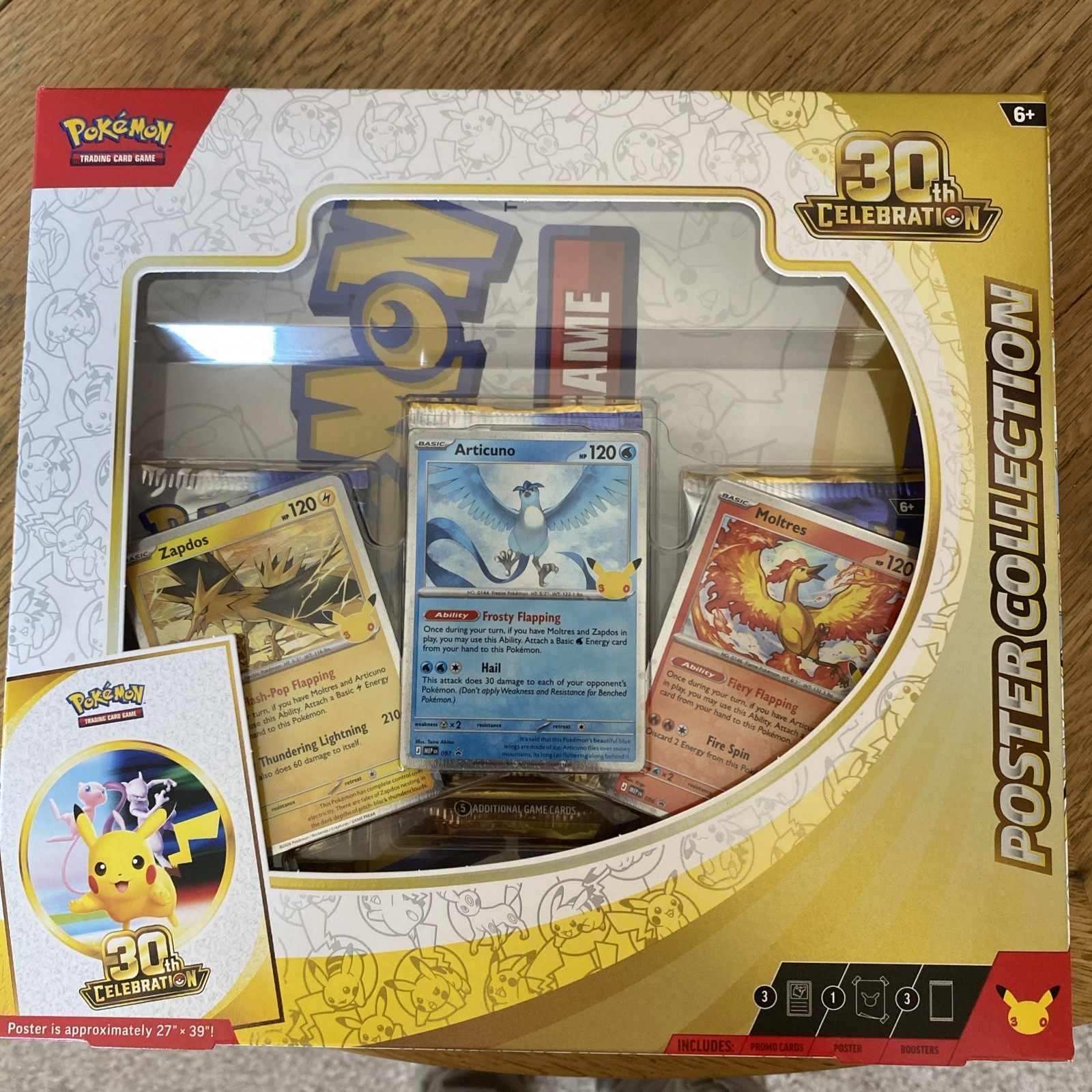 Pokemon 30th Anniversary Celebration Poster Collection sealed & mint