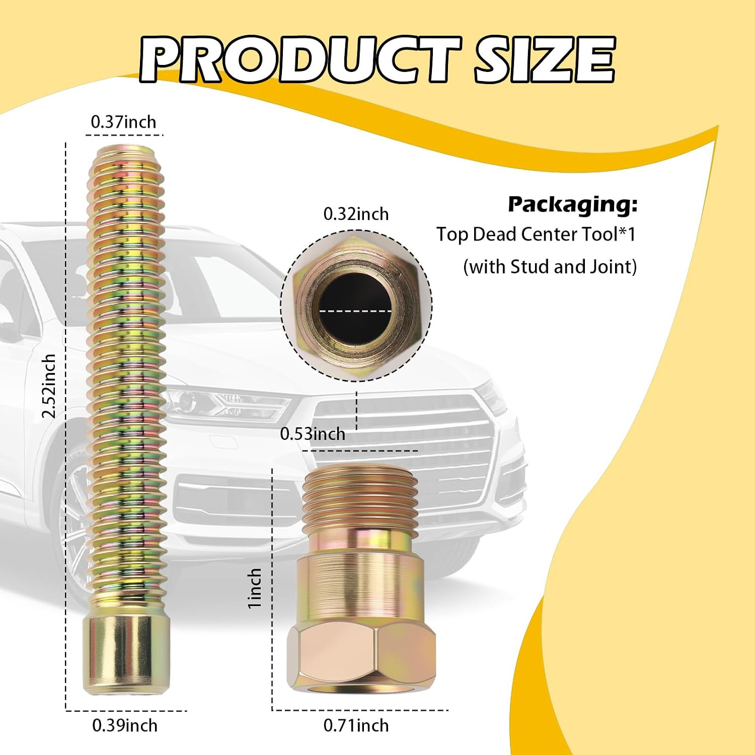 Piston Stop Tool Screw Sturdy 66792 Top Dead Center for Accurate Locating Piston