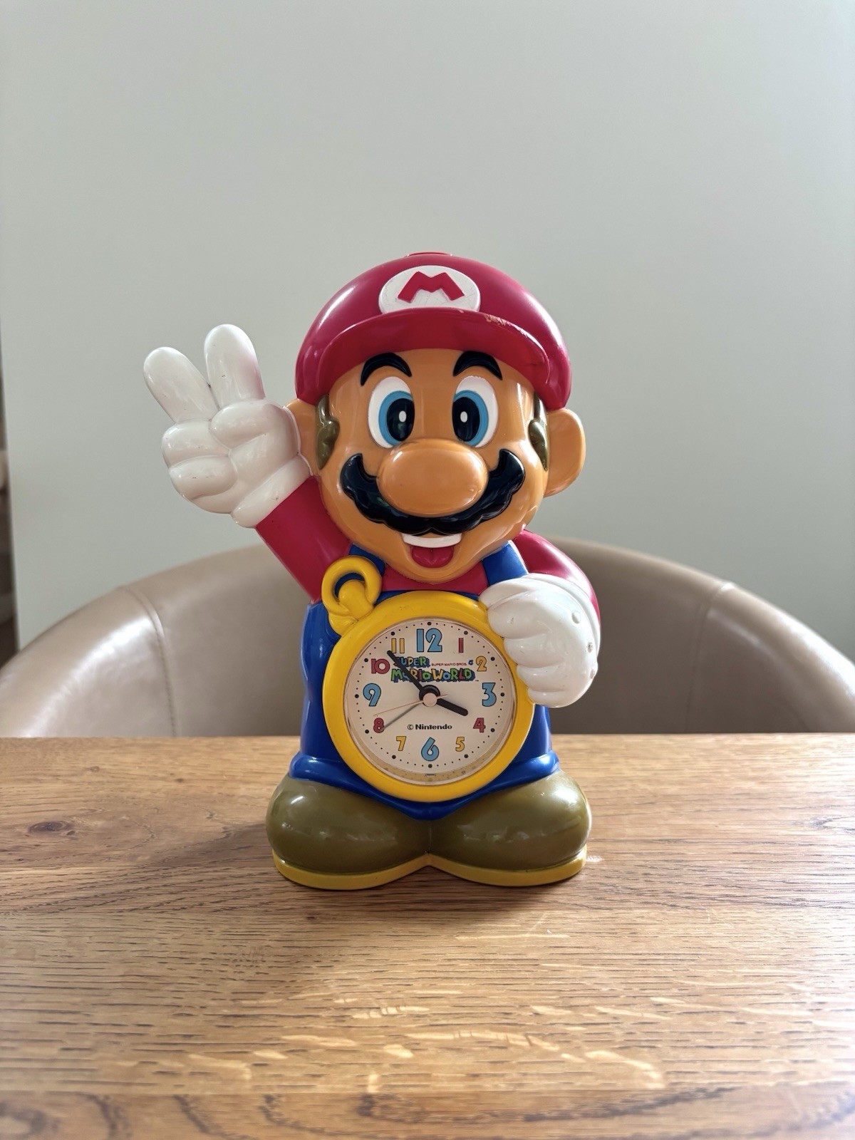 Super Mario World Vintage Alarm Clock Figure Very Rare Nintendo From Japan