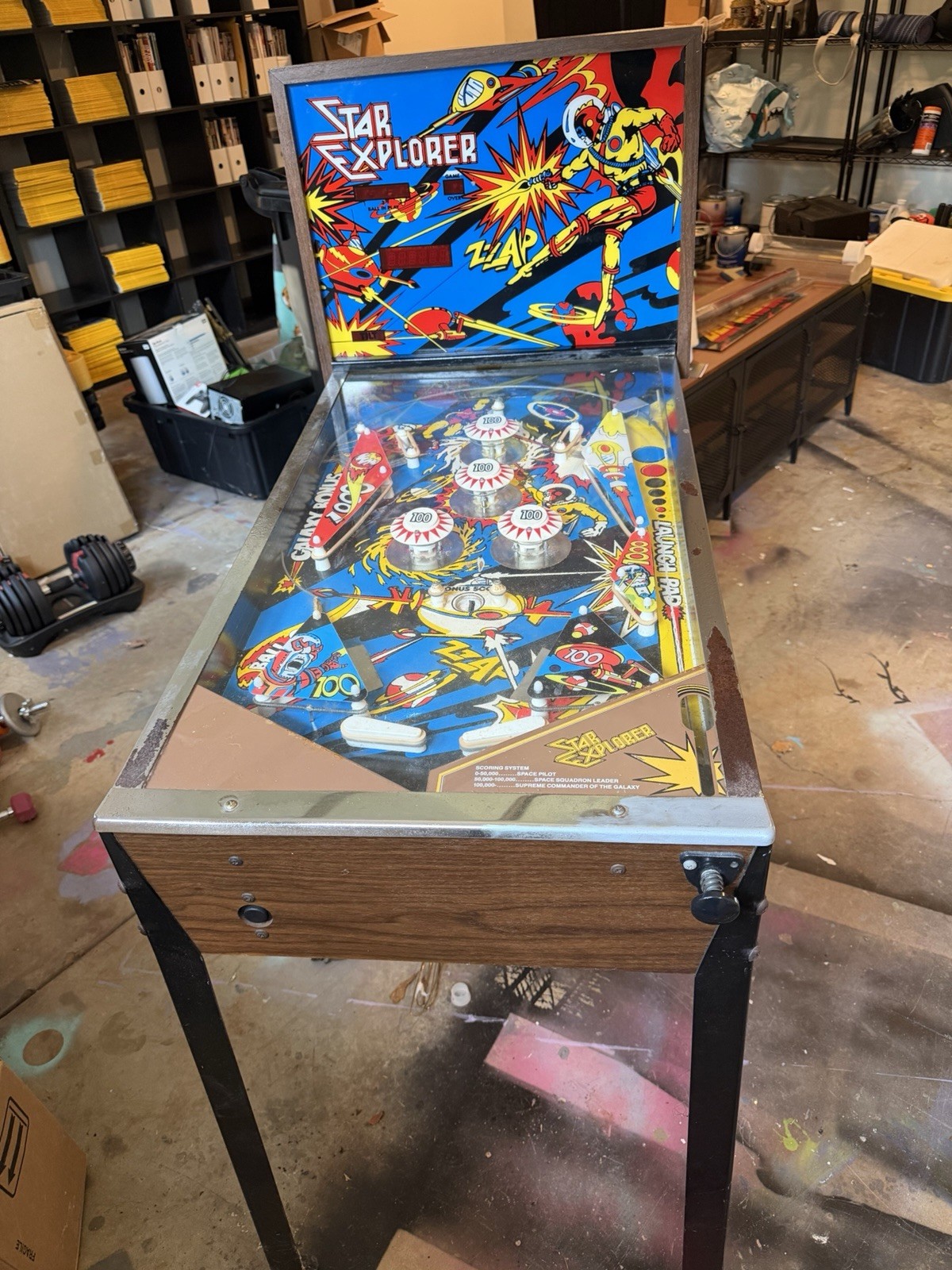 Vintage 1977 Star Explorer Pinball Machine - Sentinel Inc - Working