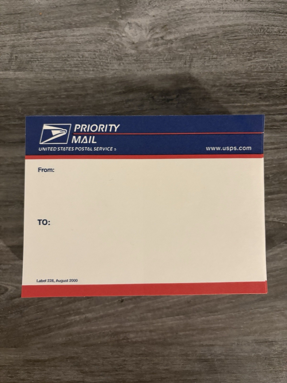 USA Priority Mail label 228 August 2000 Vintage **LOT OF 10**