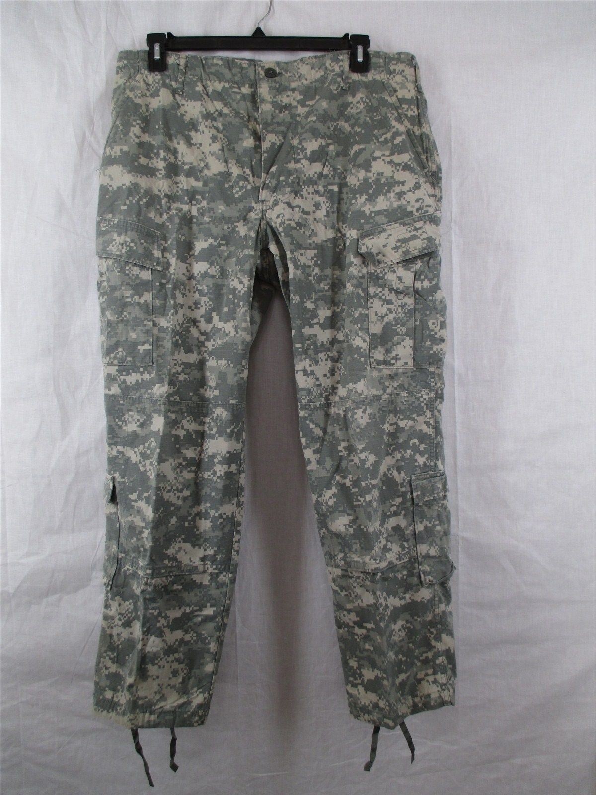 ACU Pants/Trousers Large Regular USGI Digital Camo Cotton/Nylon Ripstop Army