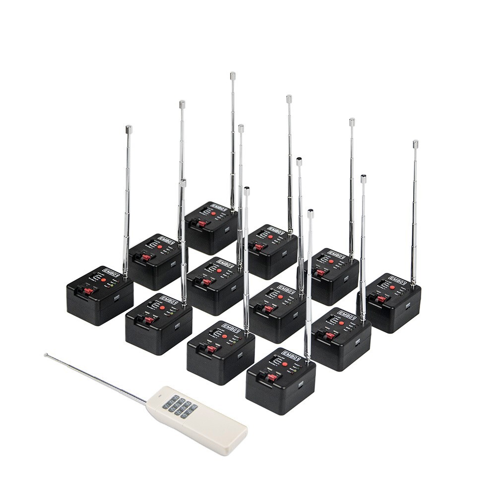 12 Cue Wireless Remote Wedding Stage Equipment Firework Firing Igniter System