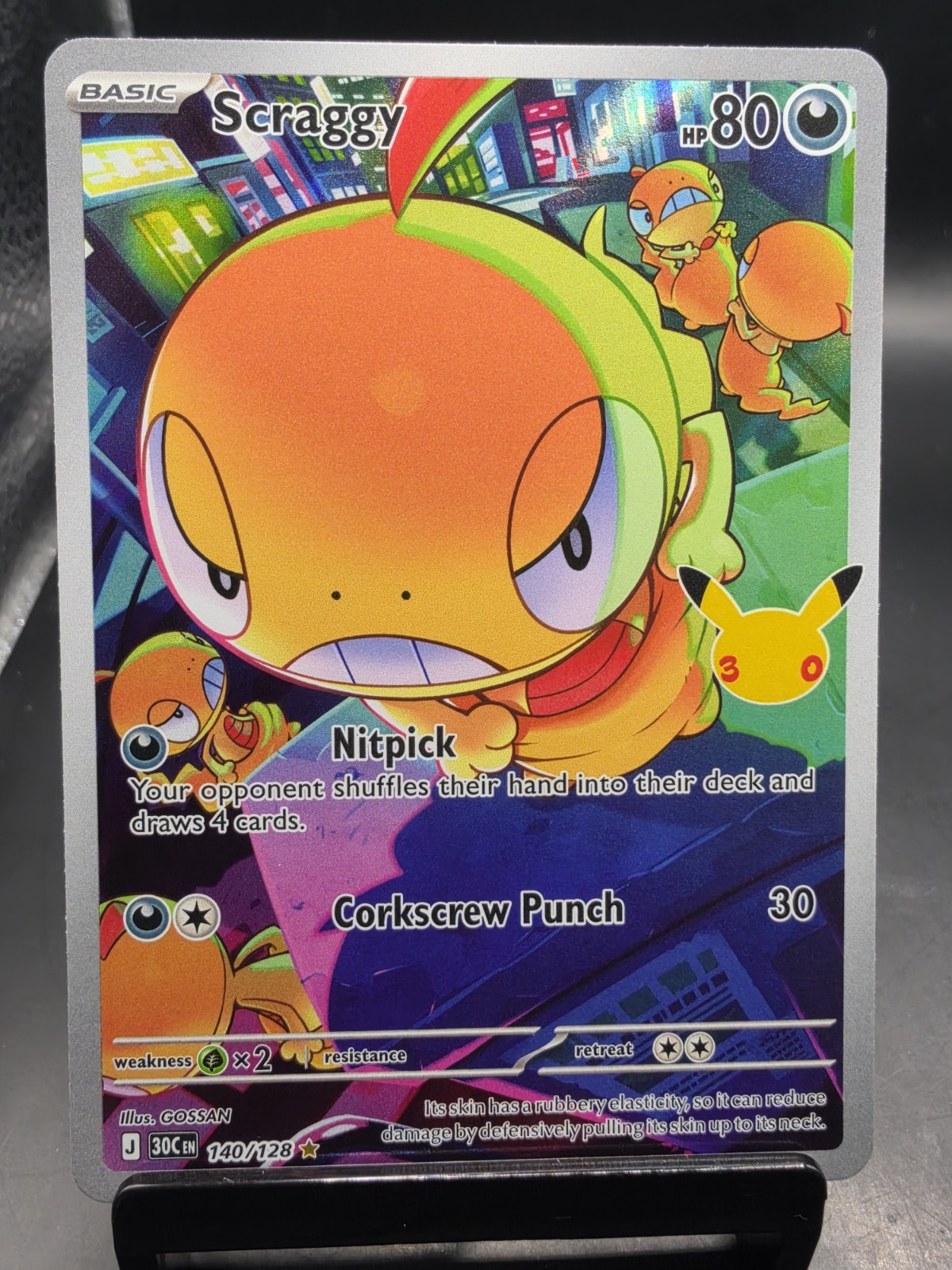 Scraggy 140/128 IR 30th Anniversary Celebration Pokémon TCG