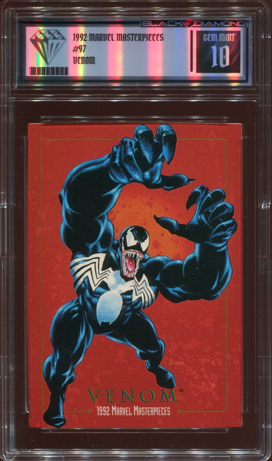 1992 MARVEL MASTERPIECES VENOM #97 BD GEM MINT 10