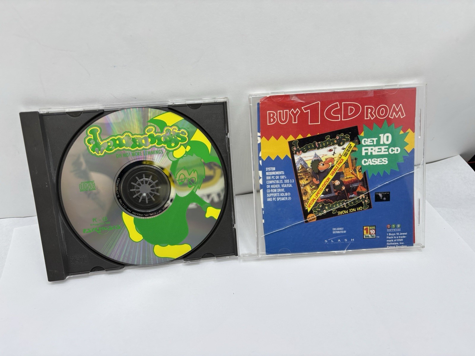 Vintage Oh No More Lemmings PC CD-ROM Retro Game Psygnosis DOS 1995