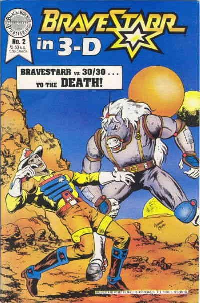 Bravestarr in 3-D #2 VF/NM; Blackthorne | Blackthorne 3-D Series 40 - w/Bag+Boar