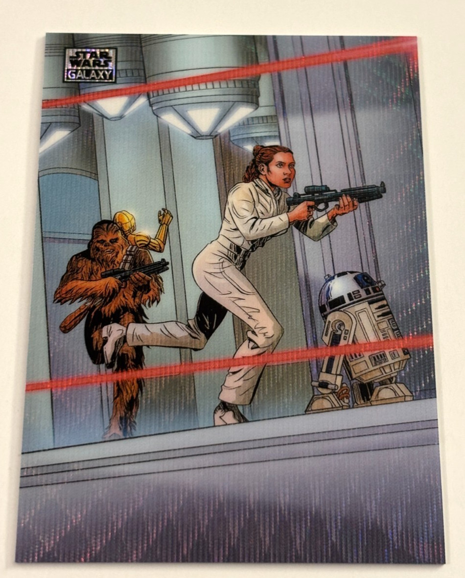 Cloud City Escape 2026 Topps Chrome Star Wars Galaxy Wave Refractor Card /99