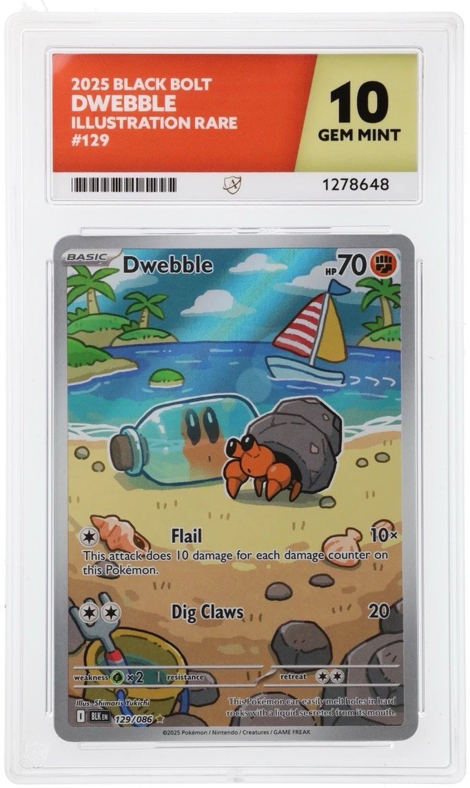 DWEBBLE 129/086 ACE 10 | BLACK BOLT | ILLUSTRATION RARE