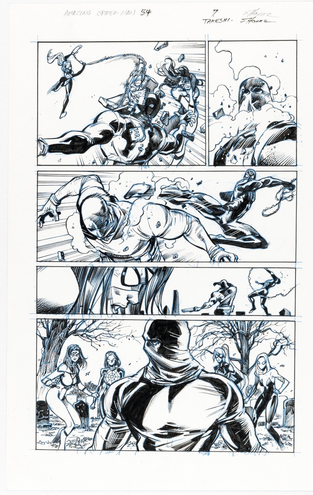 Amazing Spider-Man #54.LR Miles Morales Silk Arana Spider-Gwen Scott Hanna Art