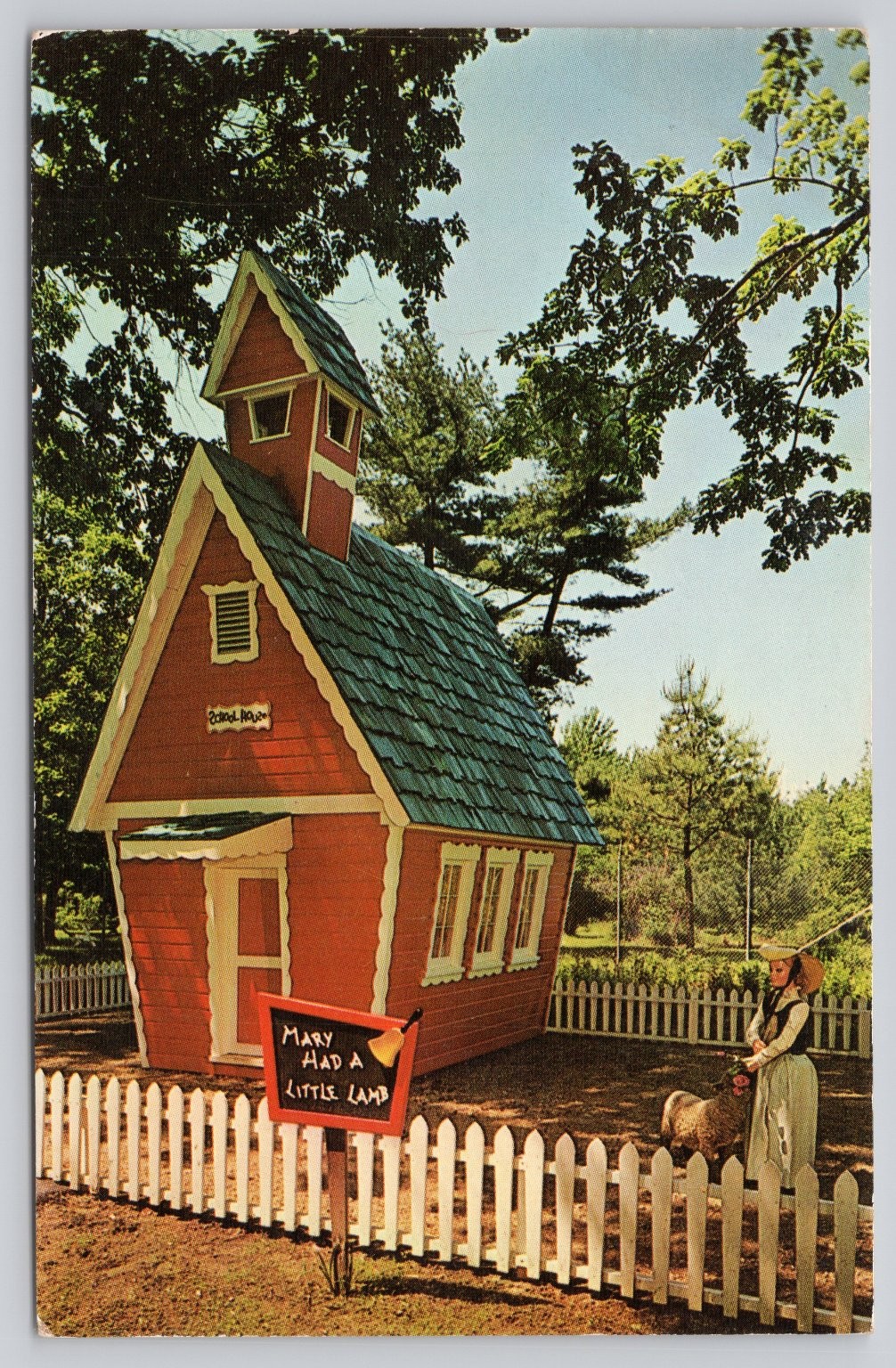 Mary Had a Little Lamb Schoolhouse Fairyland Forest Conneaut Lake PA