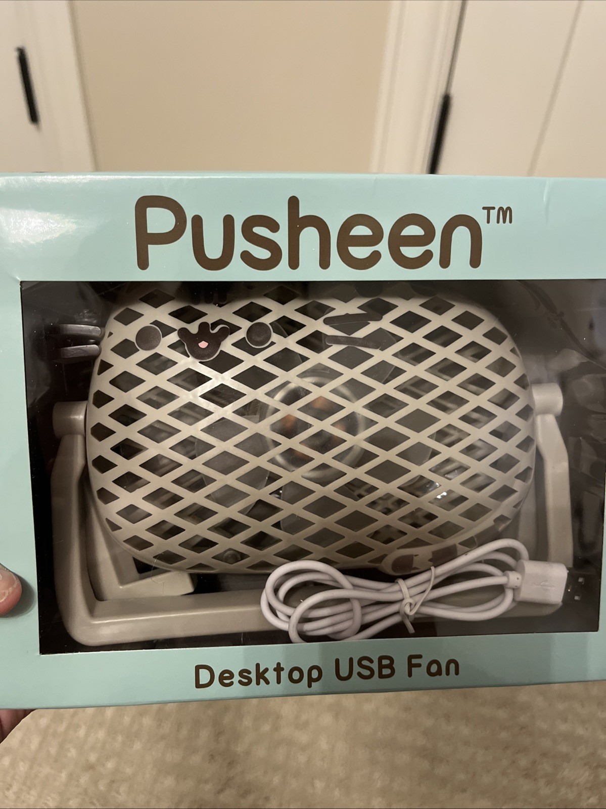Pusheen Box Exclusive Desk Fan Summer 2018 Box. Brand New Box Still Sealed