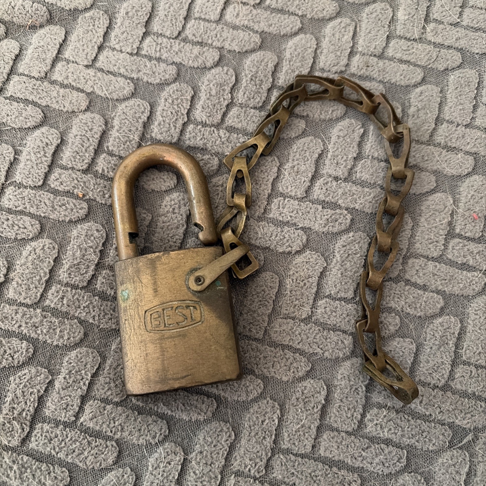 Vtg Best Lock Padlock No Key
