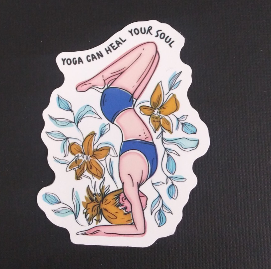 Yoga Can Heal Your Soul Yoga Sticker 2.58\