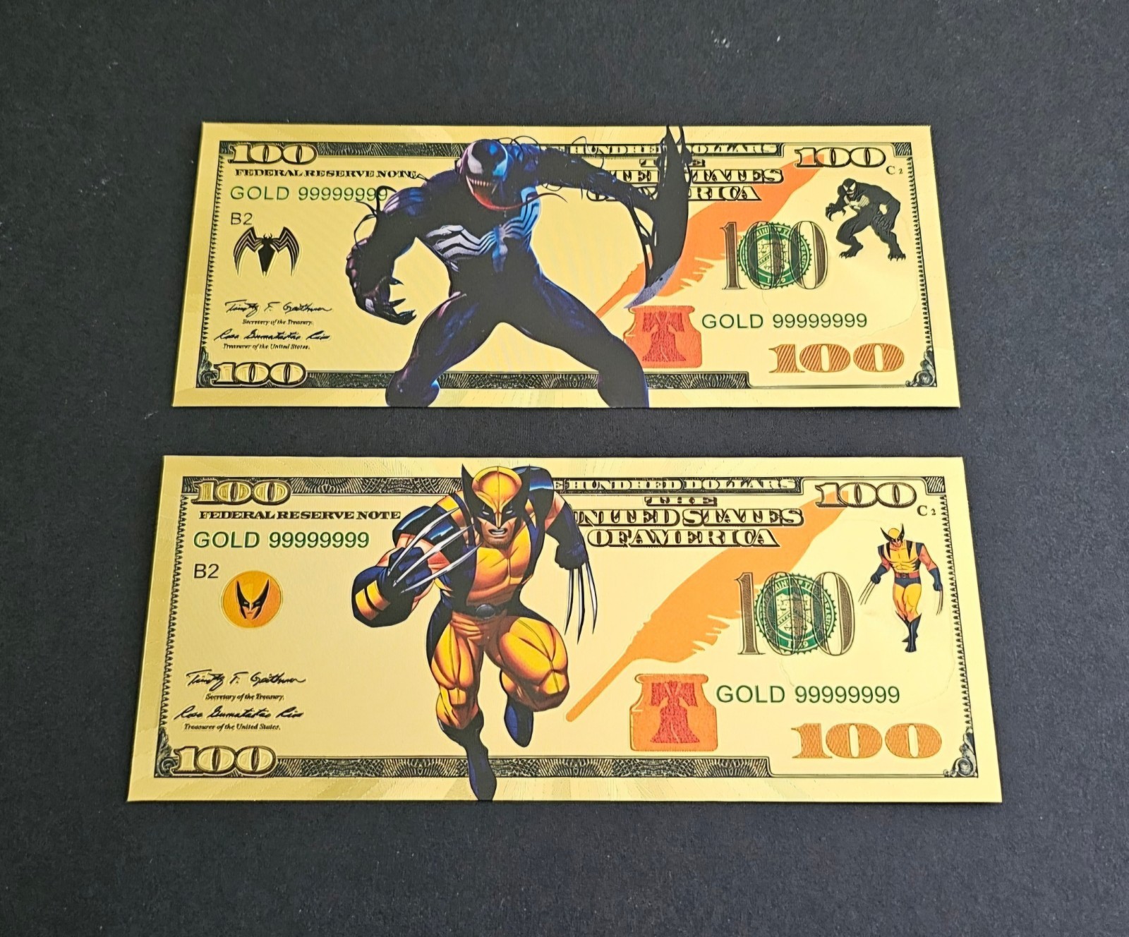 Marvel comics X-Men collectibles wolverine and Venom mint