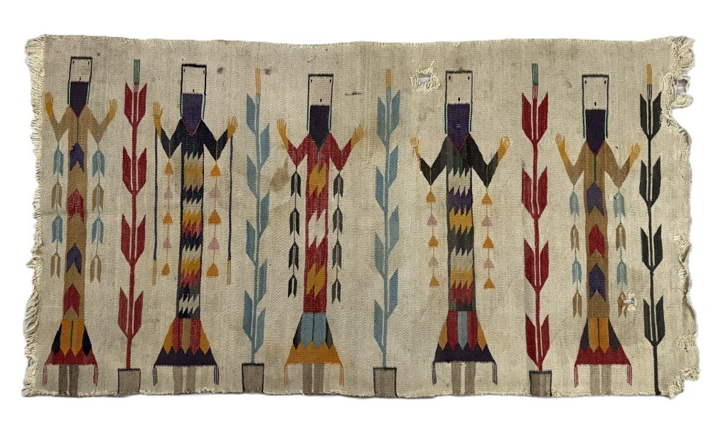 Navajo Fred Harvey Yei Rug ca. 1920  32\