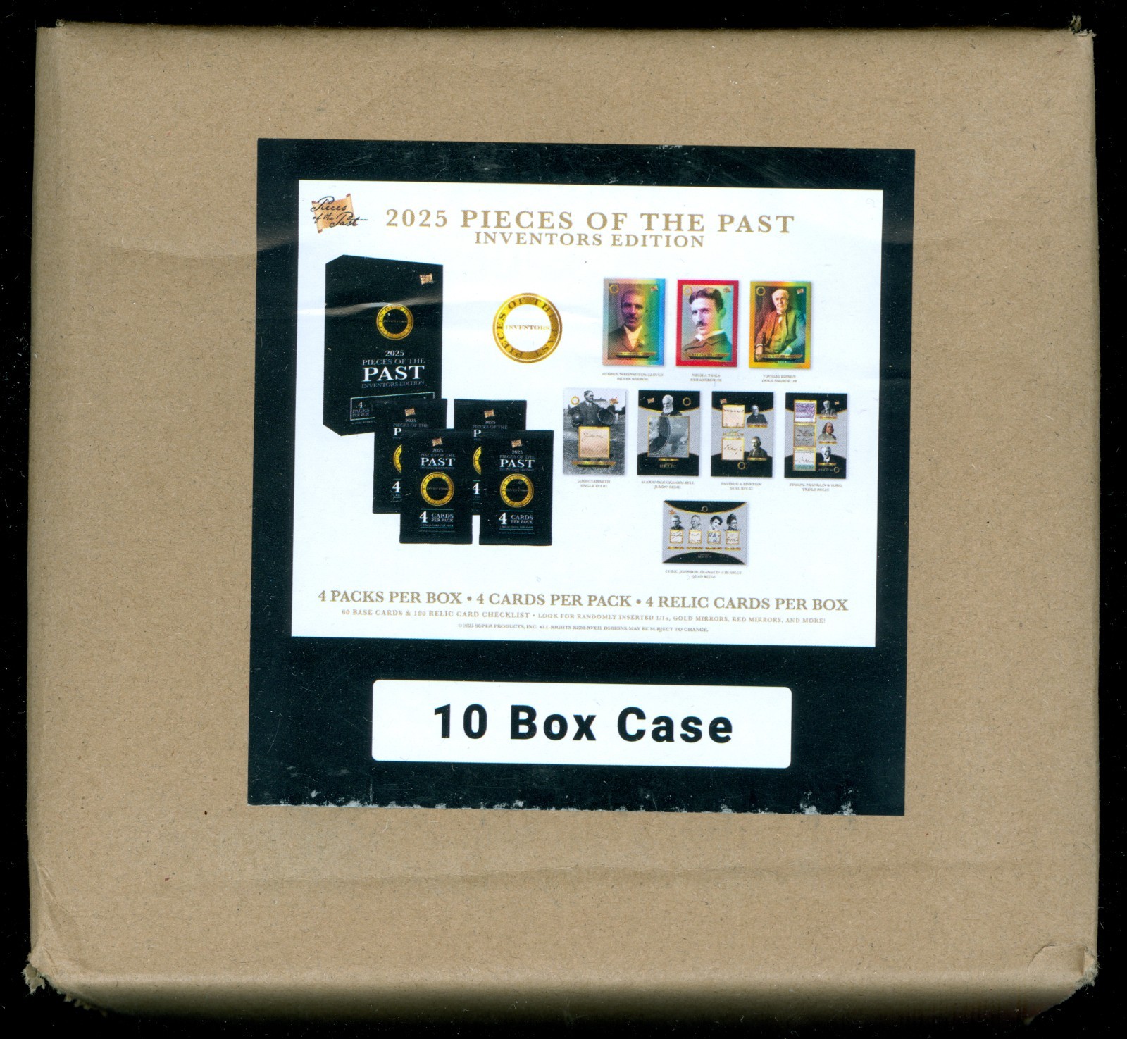 2025 Pieces of The Past Inventors Edition Factory Sealed Hobby 10-Box Case