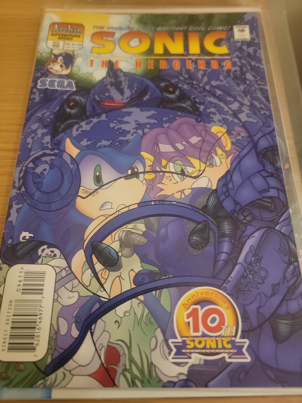 Sonic the Hedgehog Comic # 96. 10th Anniversary