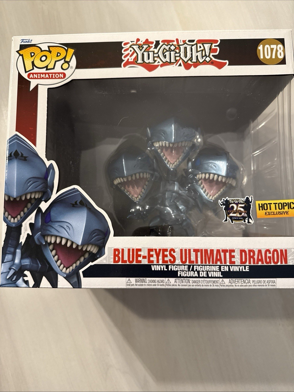 Funko Pop Yu-Gi-Oh Blue-Eyes Ultimate Dragon #1078 Hot Topic Exclusive
