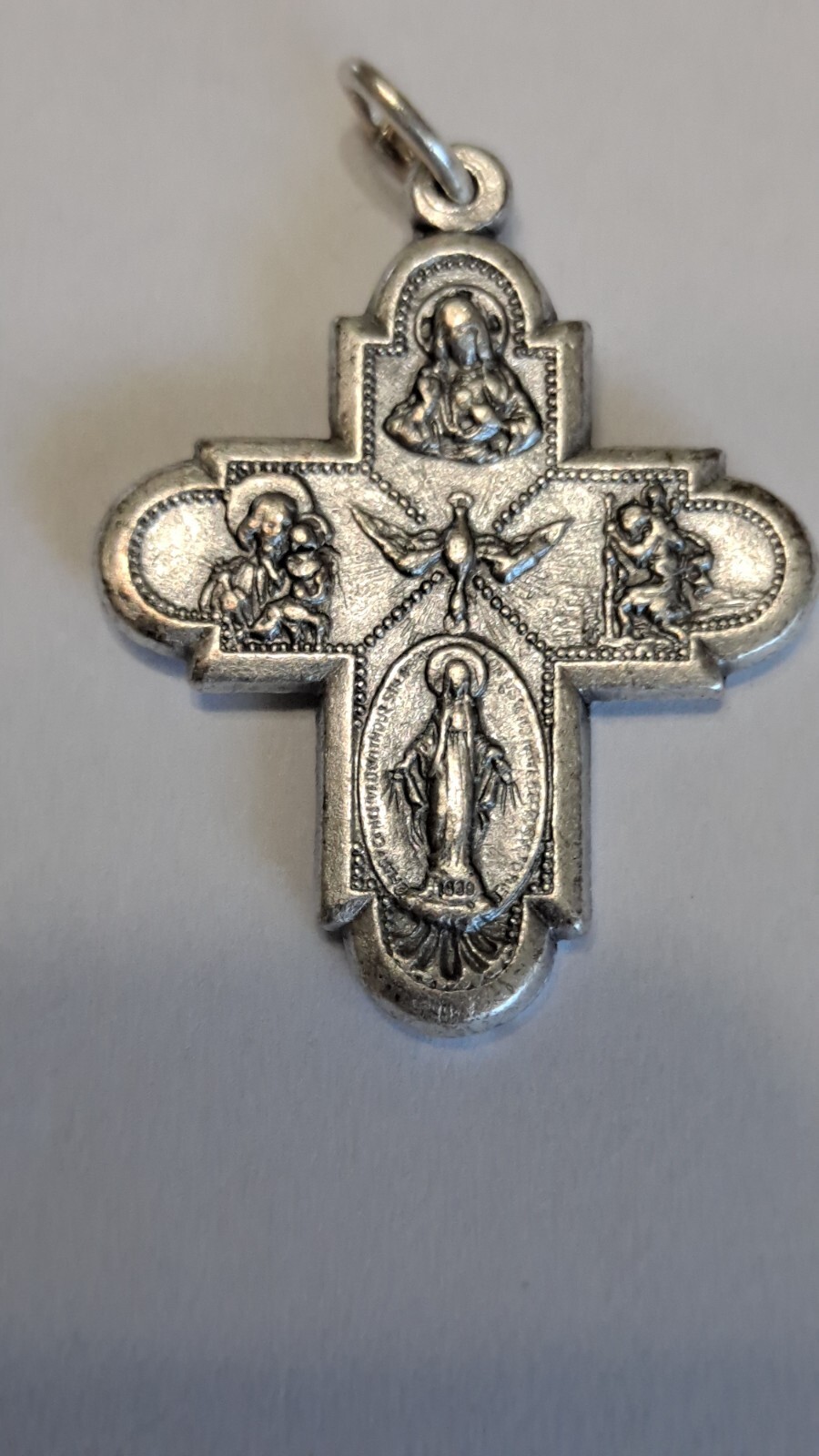 Vintage 4 Way Medal New Catholic Scapular,miraculous Medal 1