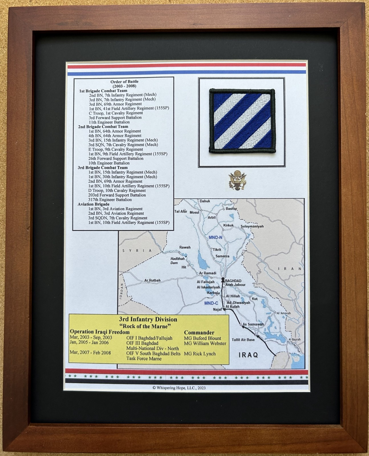 3rd Infantry Division Insignia and History in Operation Iraqi Freedom 11