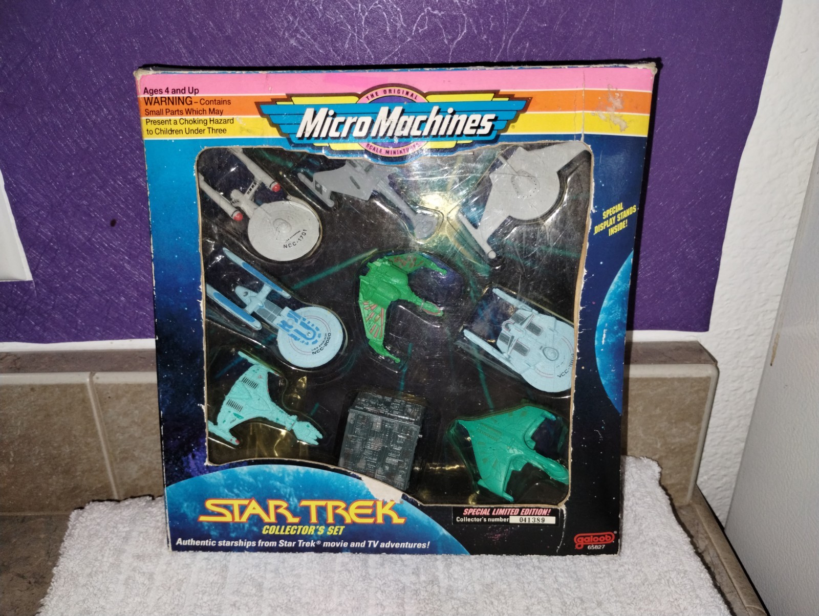 Galoob Micro Machines Star Trek Collector's Set9 Starships Limit Ed #65827 1993